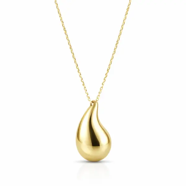Colier aur 14k cu pandantiv picatura Golden Drop Essence
