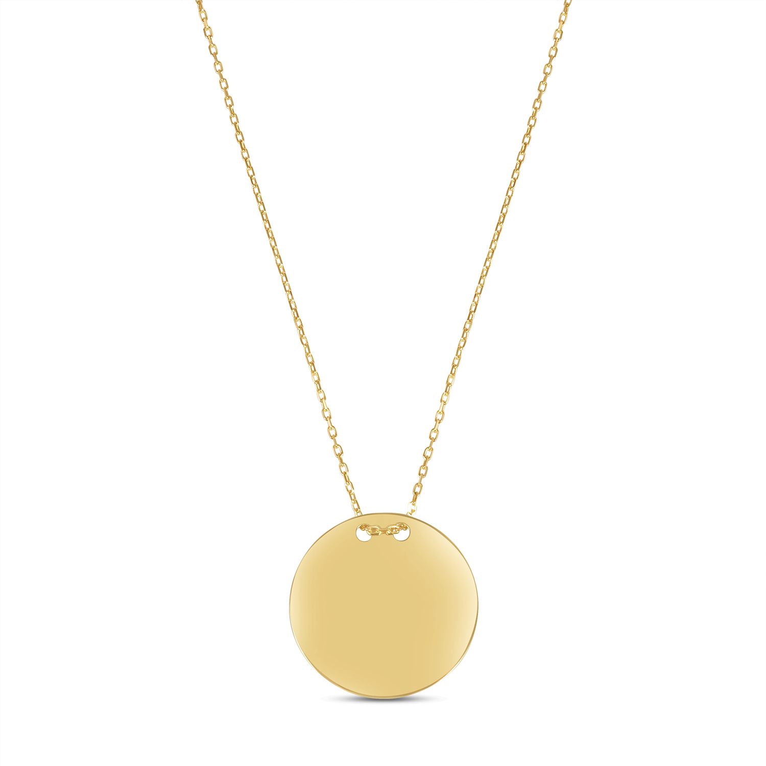 Colier aur 14K cu banut Golden Circle