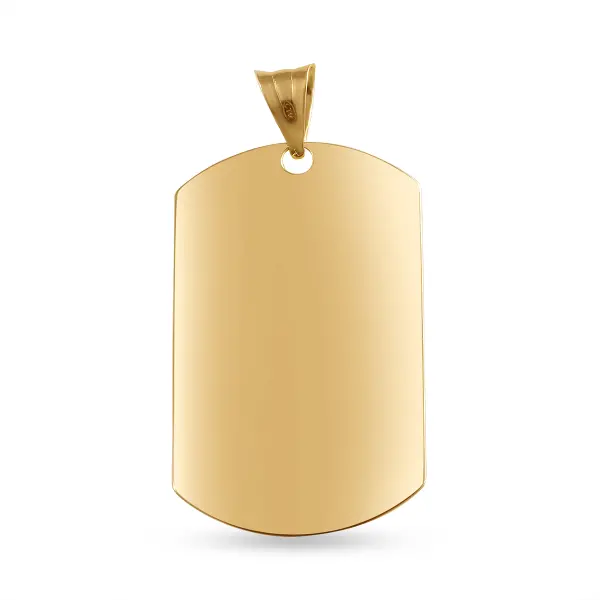Pandantiv aur 14K cu placuta Army Tag