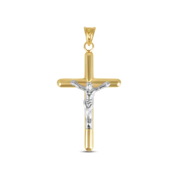 Pandantiv aur 14K cruce cu Iisus Golden Grace