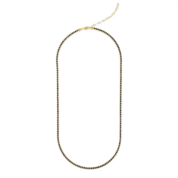 Colier aur 14k Tennis Midnight Line