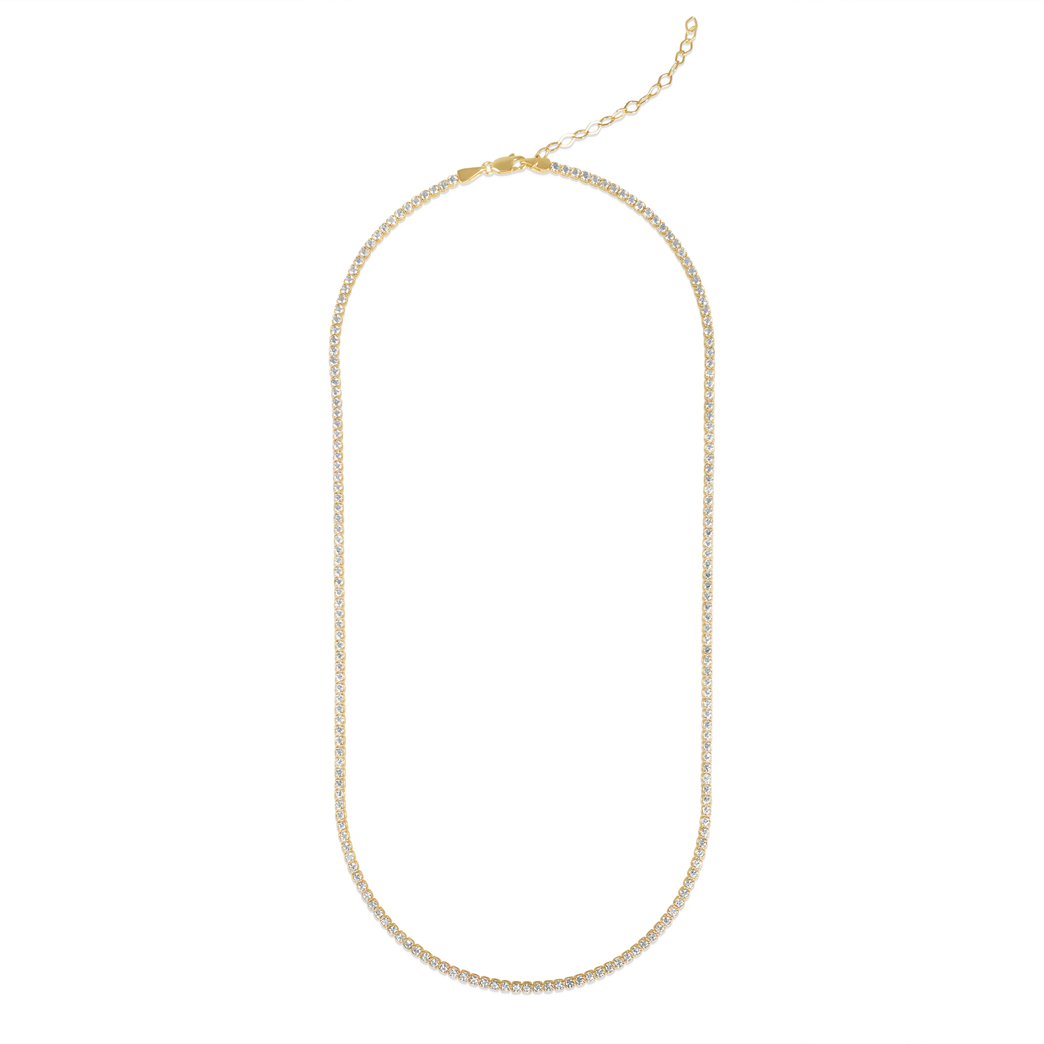 Colier aur 14k Tennis Crystal Radiance