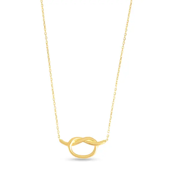 Colier aur 14k cu nod Golden Knot