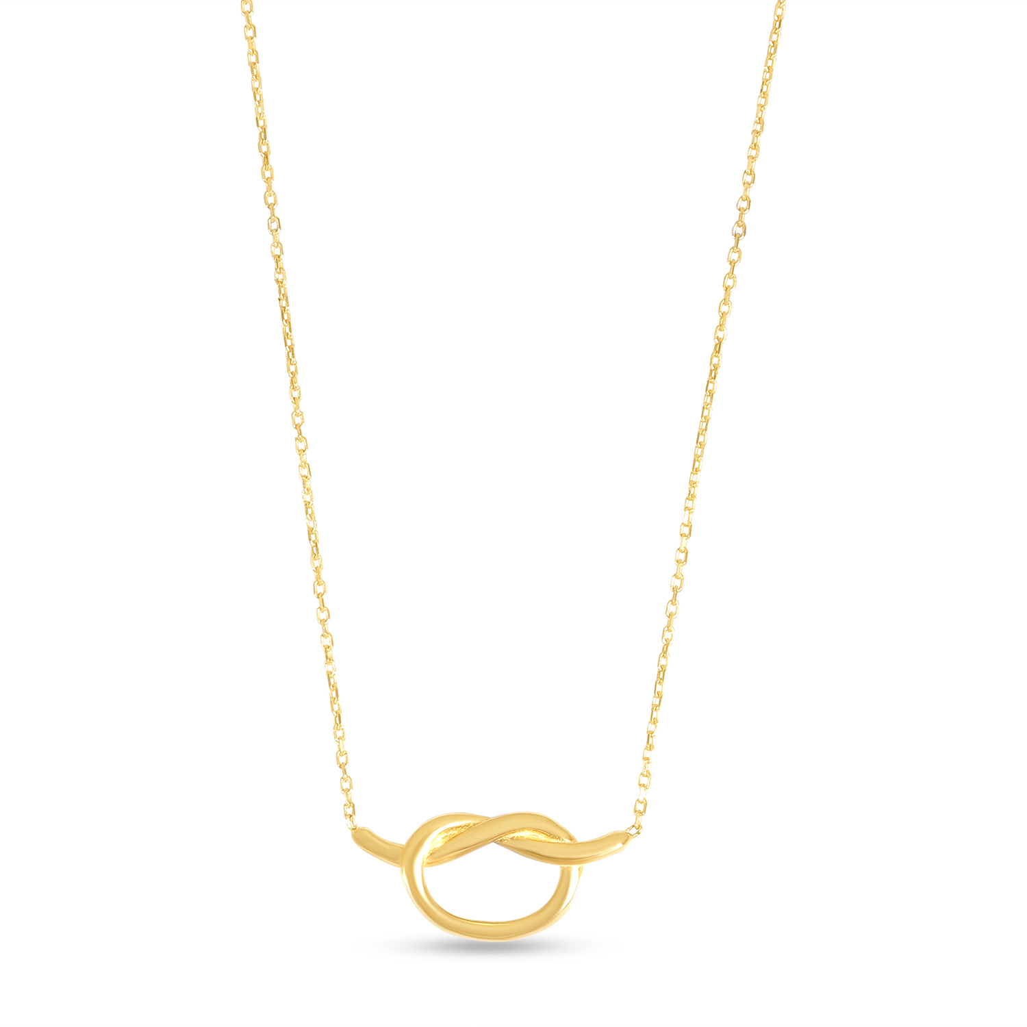 Colier aur 14k cu nod Golden Knot
