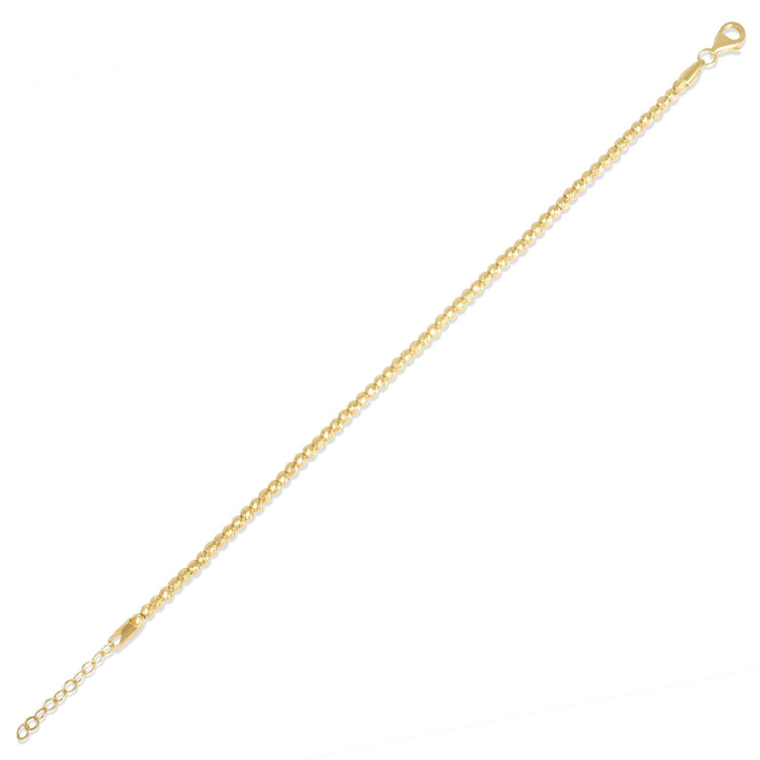 Bratara aur 14K cu bile Sphere Line