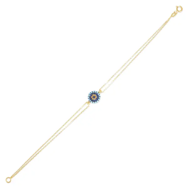 Bratara aur 14K cu ochi de deochi Mystic Eye