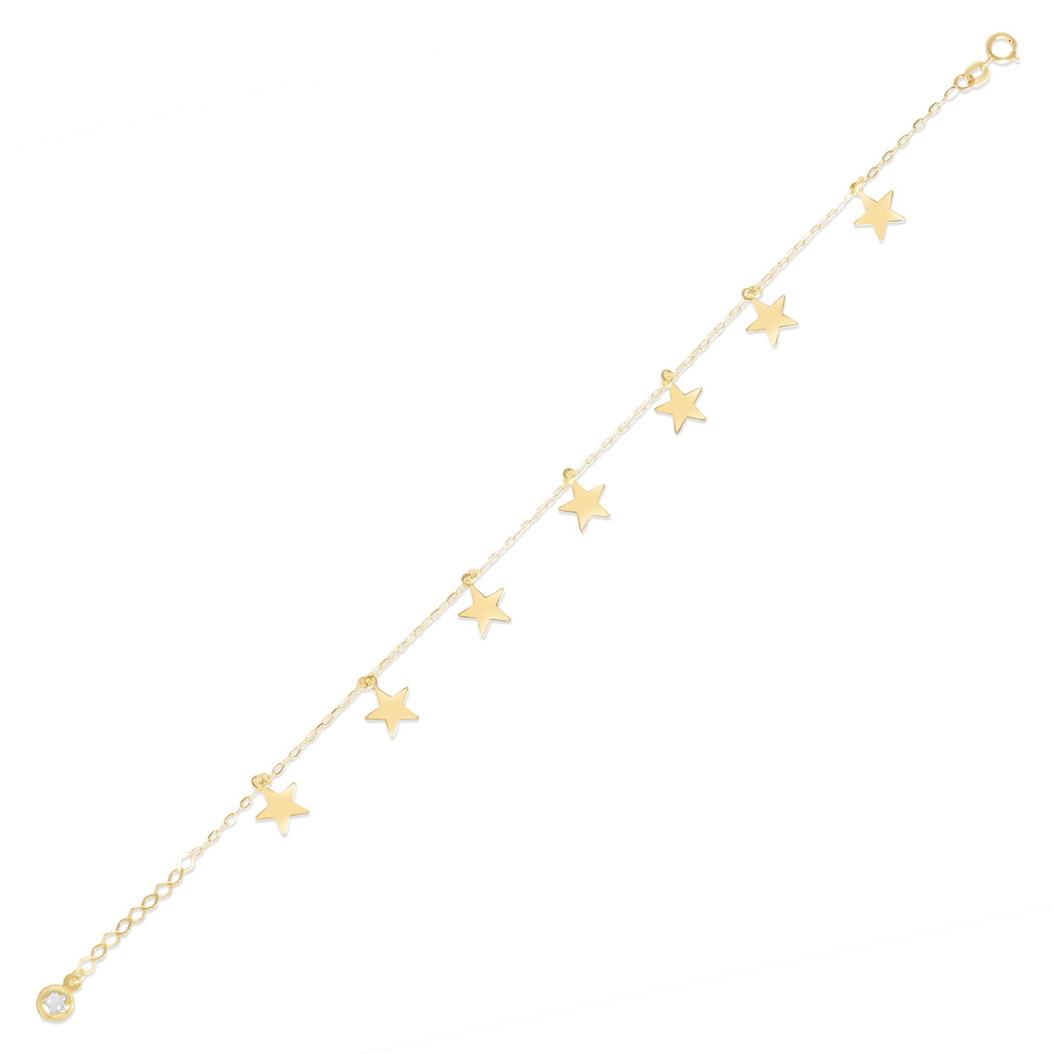 Bratara aur 14K cu stelute Starline Motion