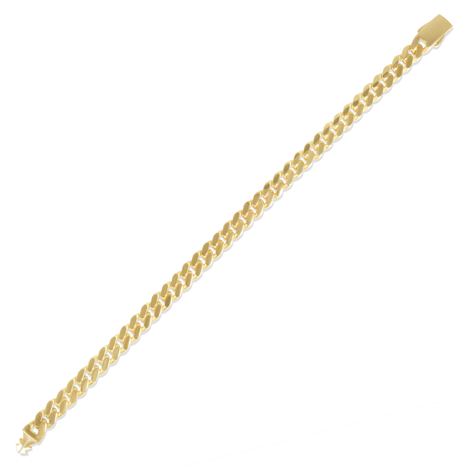 Bratara aur 14K Cuban Link Bold Gold