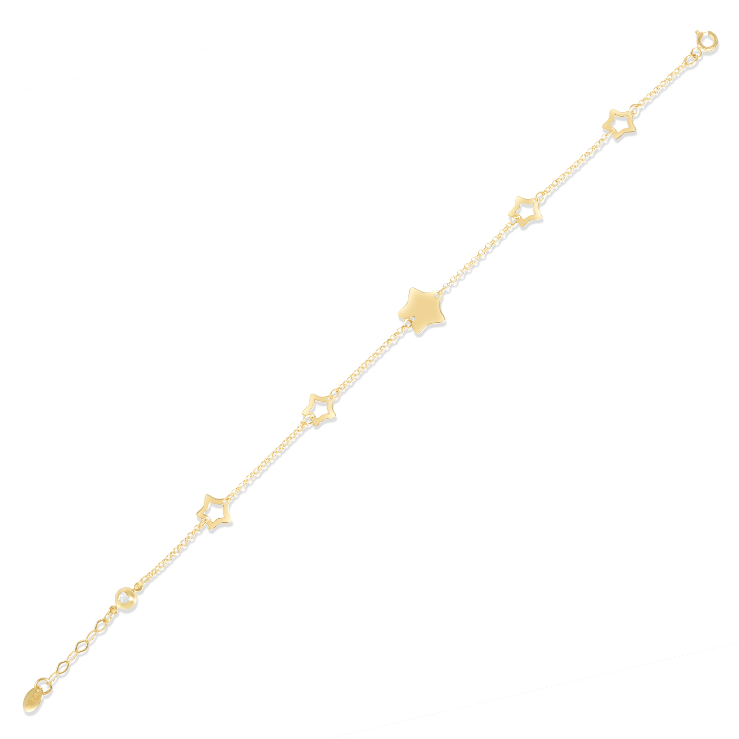 Bratara aur 14k cu stele Star Motion