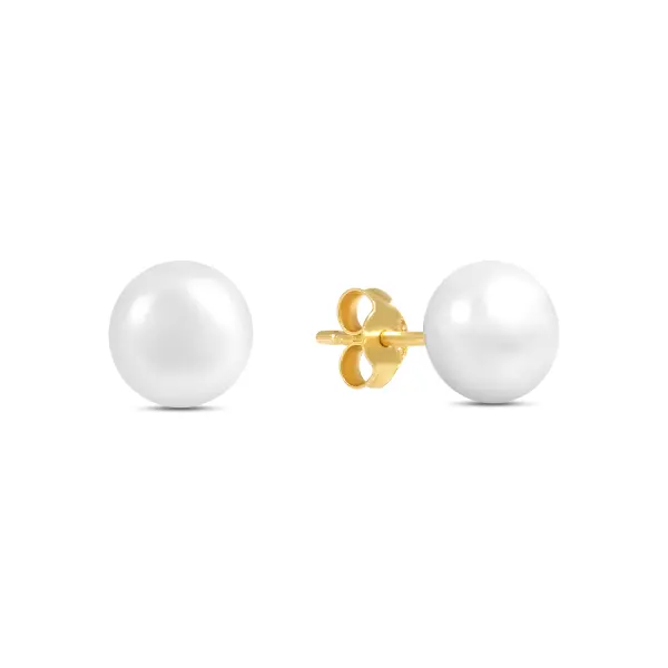 Cercei aur 14K cu perle Classic Pearl