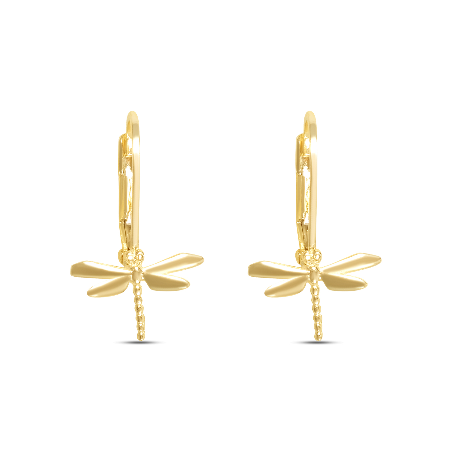 Cercei aur 14K Dragonfly Light