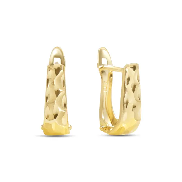 Cercei aur 14K Heritage Pattern