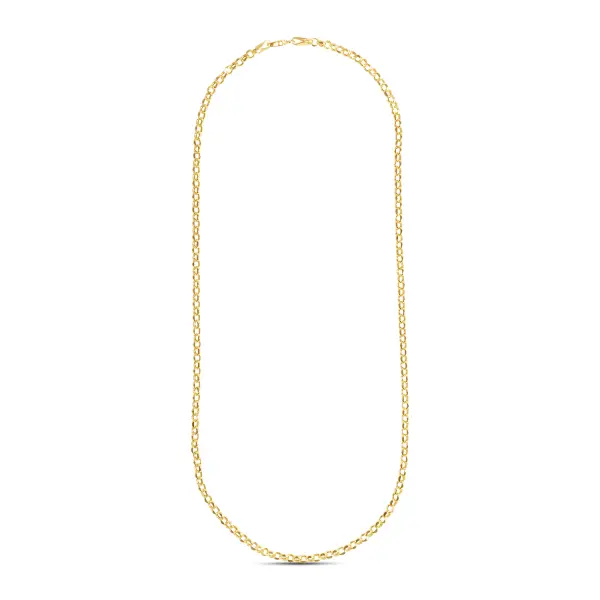 Lant aur 14k cu zale rotunde Round Links