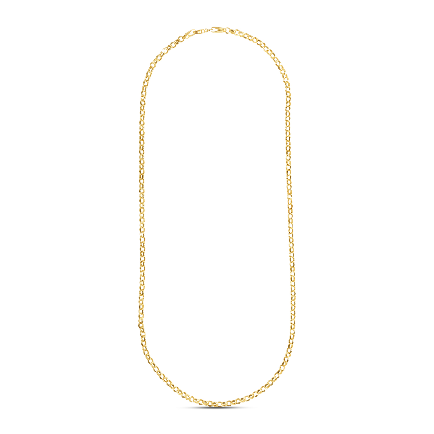 Lant aur 14k cu zale rotunde Round Links