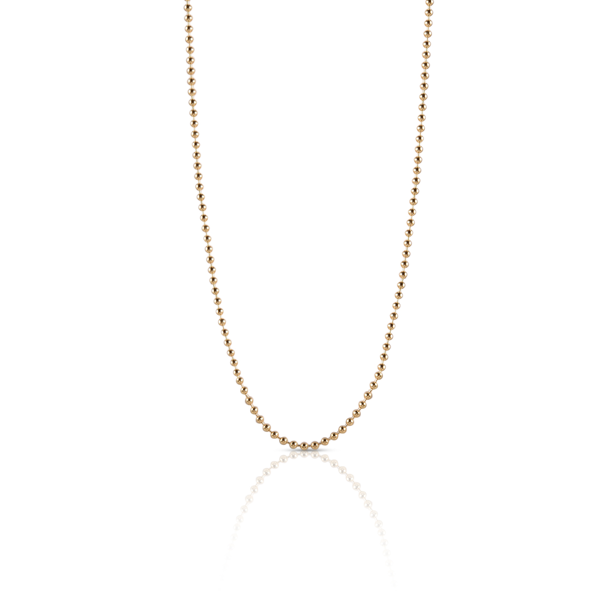 Lant aur 14k cu bile Golden Sphere Line
