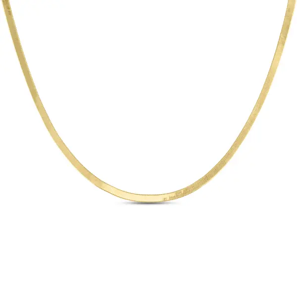 Colier aur 14k plat Silk Line Glow