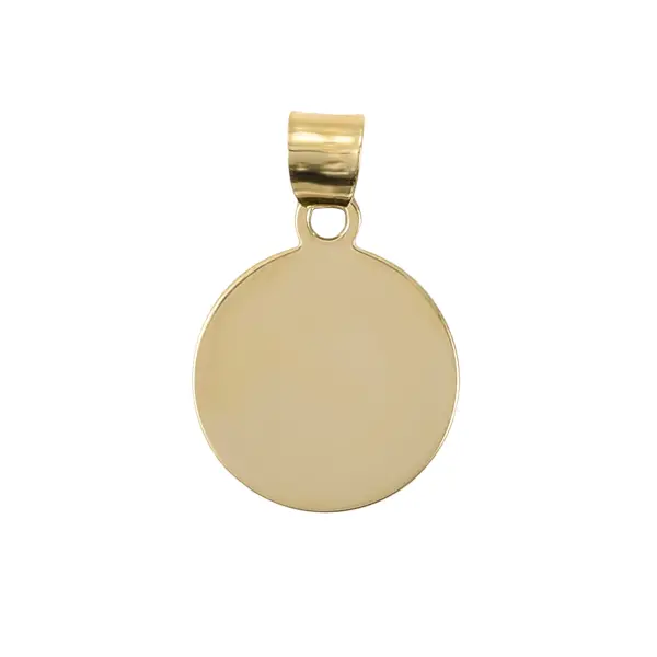 Pandantiv aur 14K tip banut Golden Coin Charm