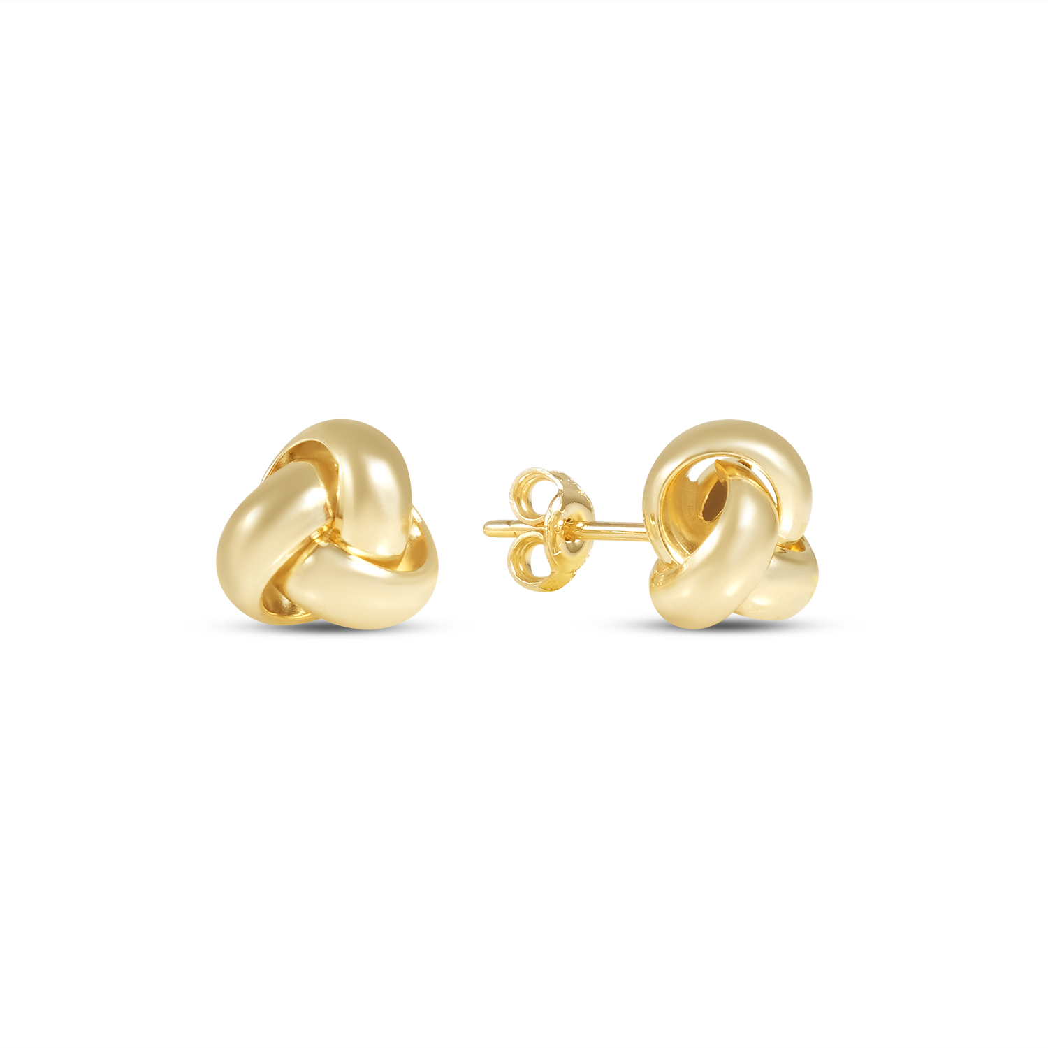 Cercei aur 14K cu model impletit Golden Knot
