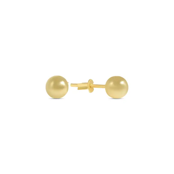Cercei aur 14K tip sferici luciosi Golden Bubble