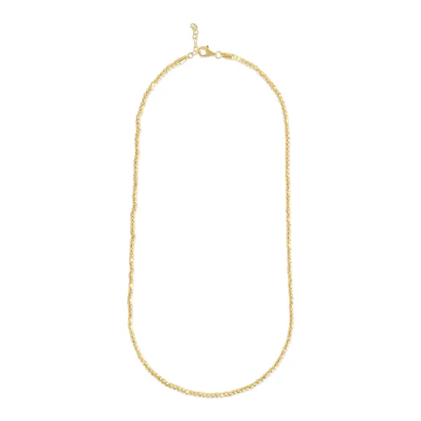 Lant aur 14k cu bile texturate Radiant Beads