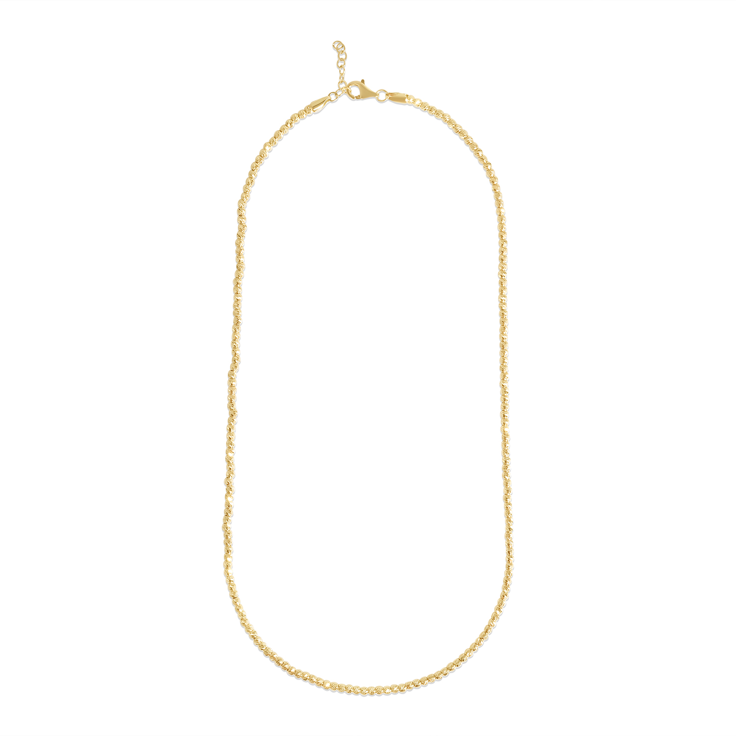 Lant aur 14k cu bile texturate Radiant Beads