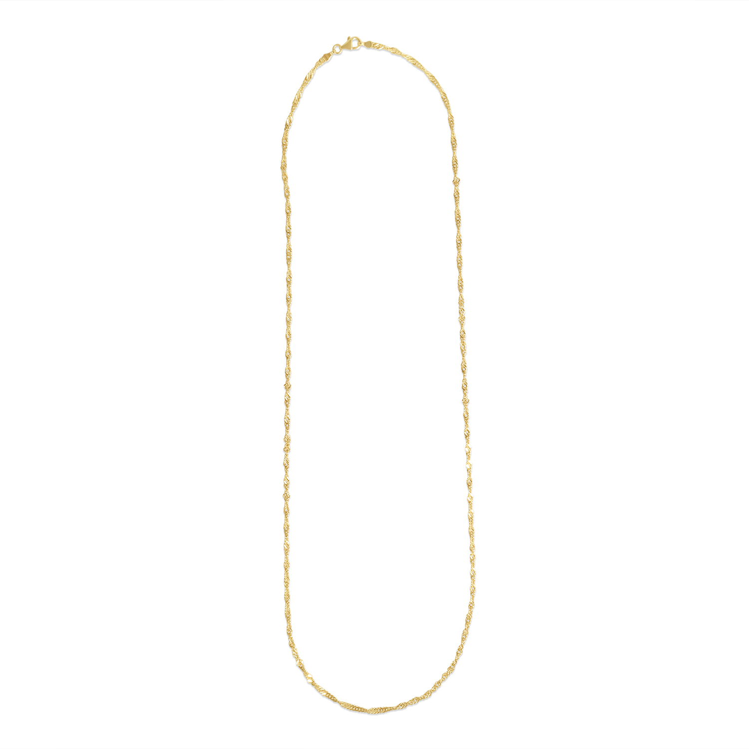 Lant aur 14k cu zale rotunjite Soft Curve