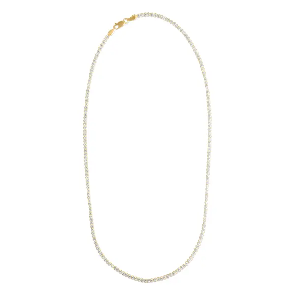 Colier aur 14k Tennis Radiant Circle