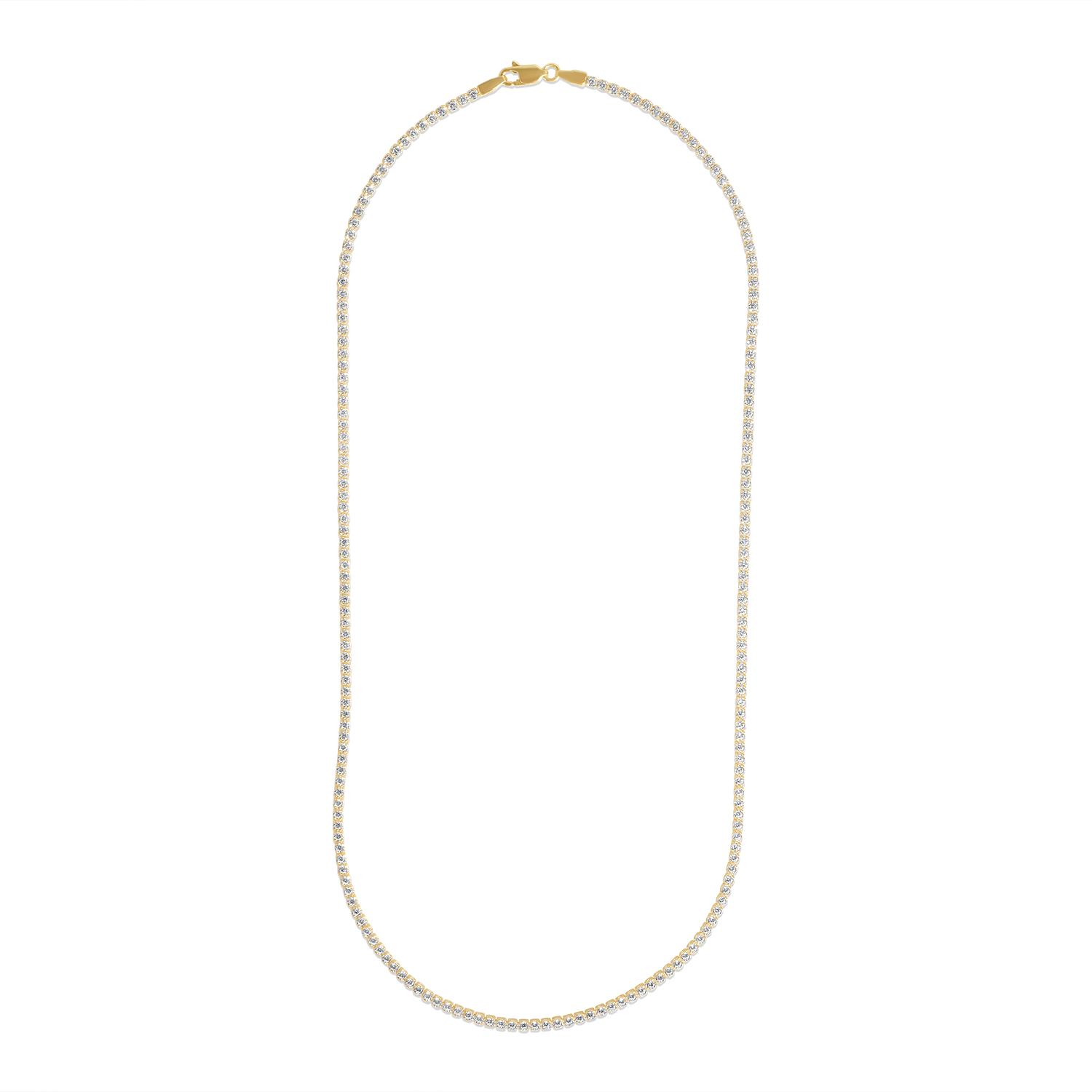 Colier aur 14k Tennis Infinite Glow