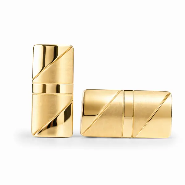 Butoni aur 14K design geometric elegant Signature Edge
