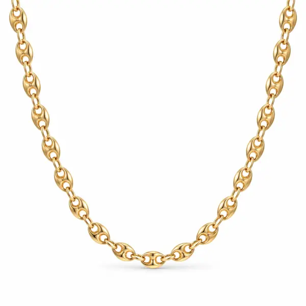 Lant aur 14k cu zale ovale Signature Link