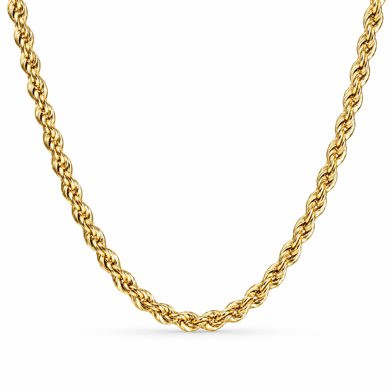 Lant aur 14k cu zale rasucite Rope Classic Power