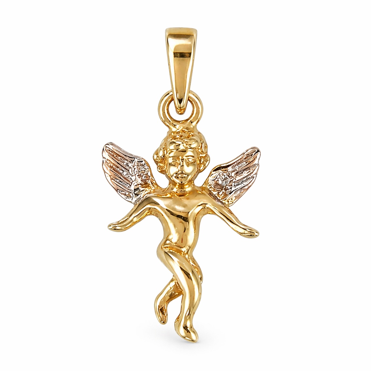 Pandantiv aur 14K cu ingeras Angelic Grace