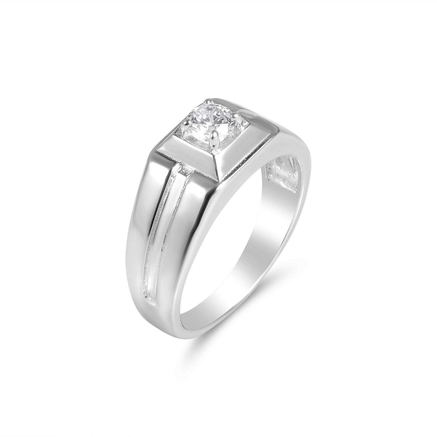 Inel argint cu piatra Zirconia Silver Bold Square