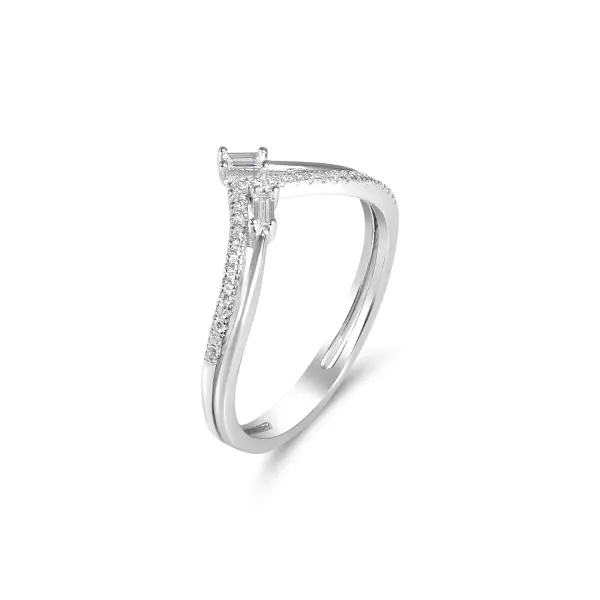 Inel argint cu pietre Zirconia model Tiarra Elegance