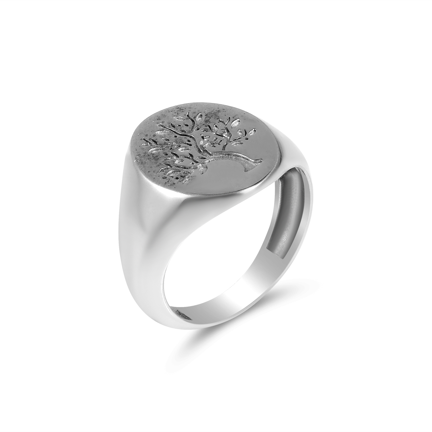 Inel argint cu model copac Tree of Life Silver Seal