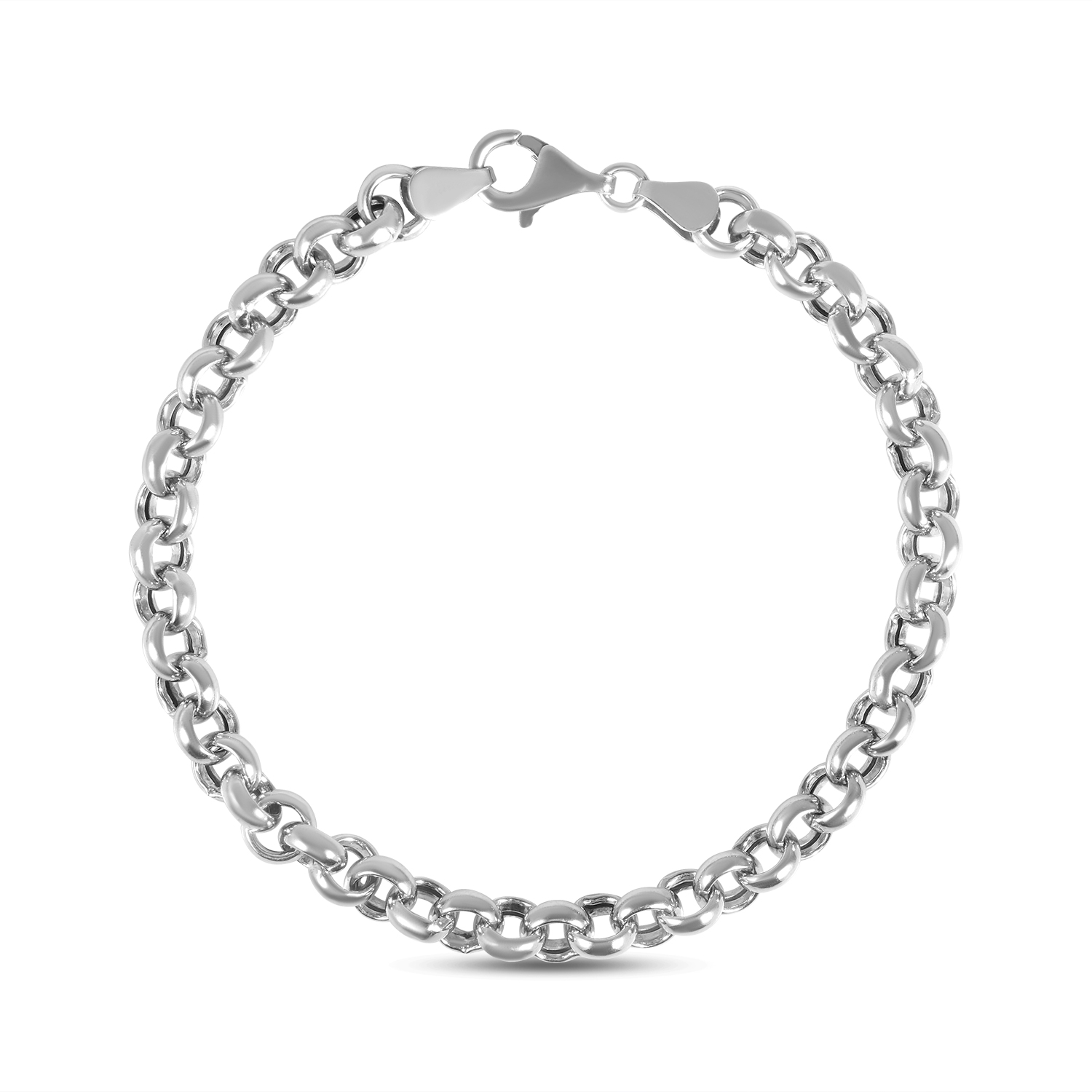 Bratara argint cu zale rotunde Silver Mini Links