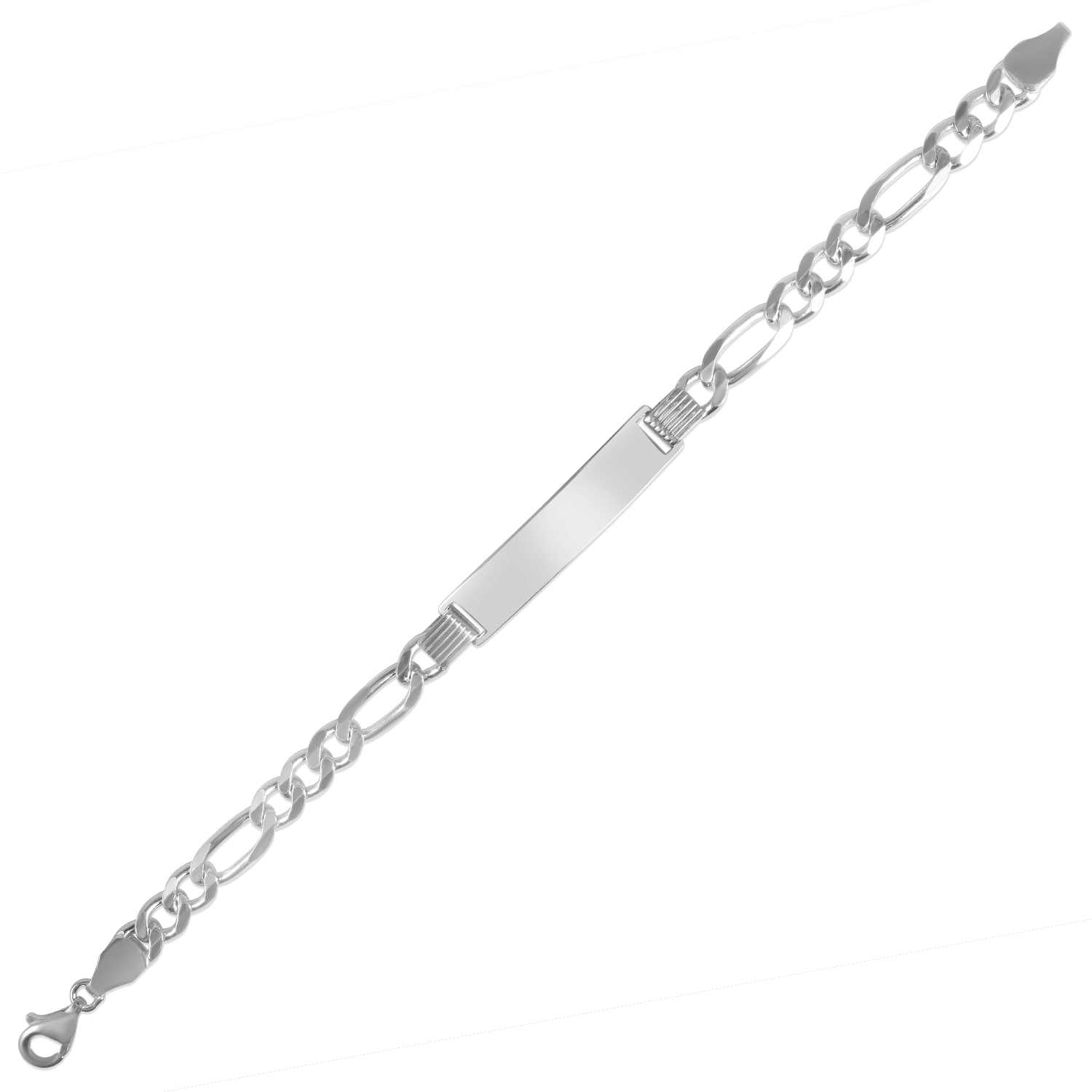 Bratara argint cu placuta Silver Core