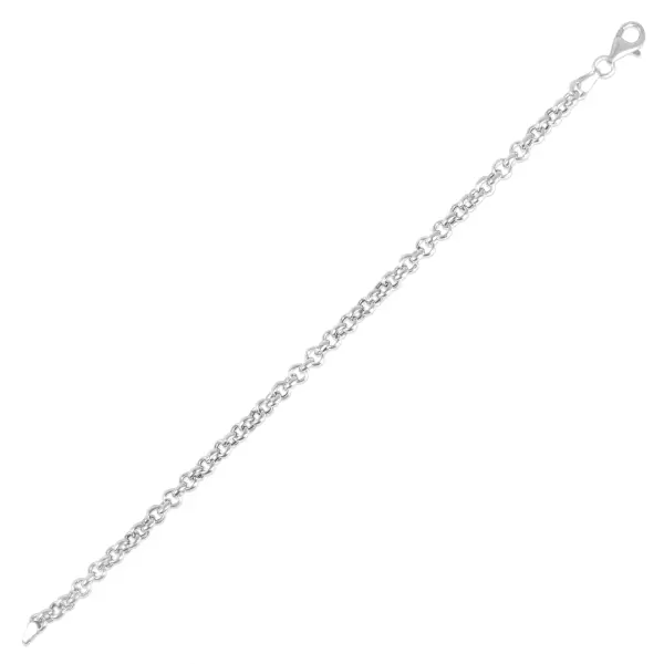 Bratara argint cu zale rotunde Silver Ring Chain