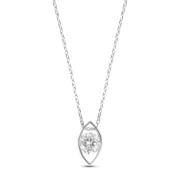 Colier de argint cu ochi si piatra Zirconia Silver Guardian