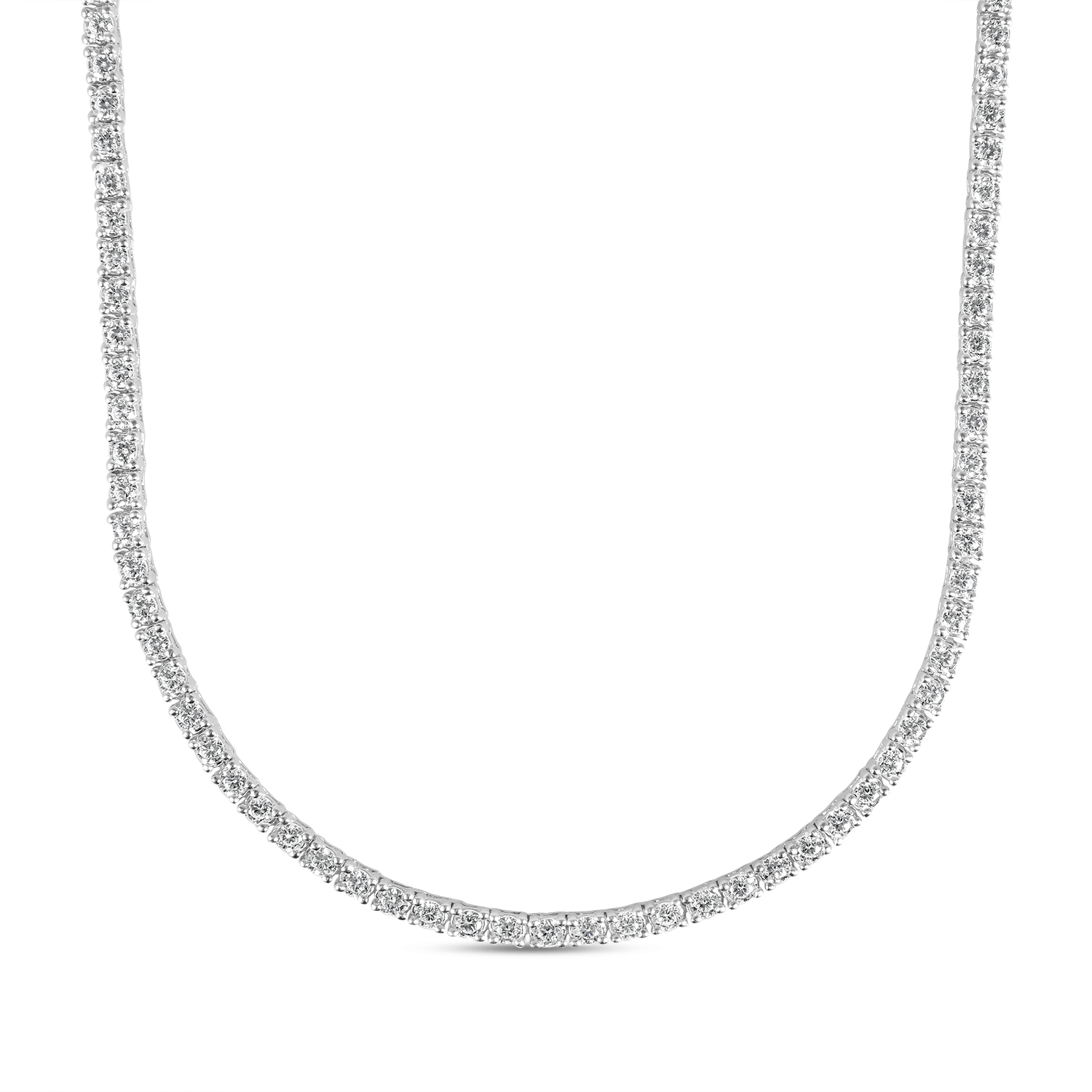 Colier de argint Tennis cu pietre Zirconia Silver Radiant Tennis