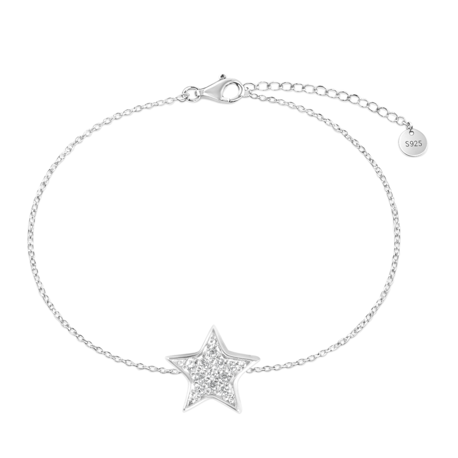 Bratara argint cu steluta si pietre Zirconia Star Lumiere