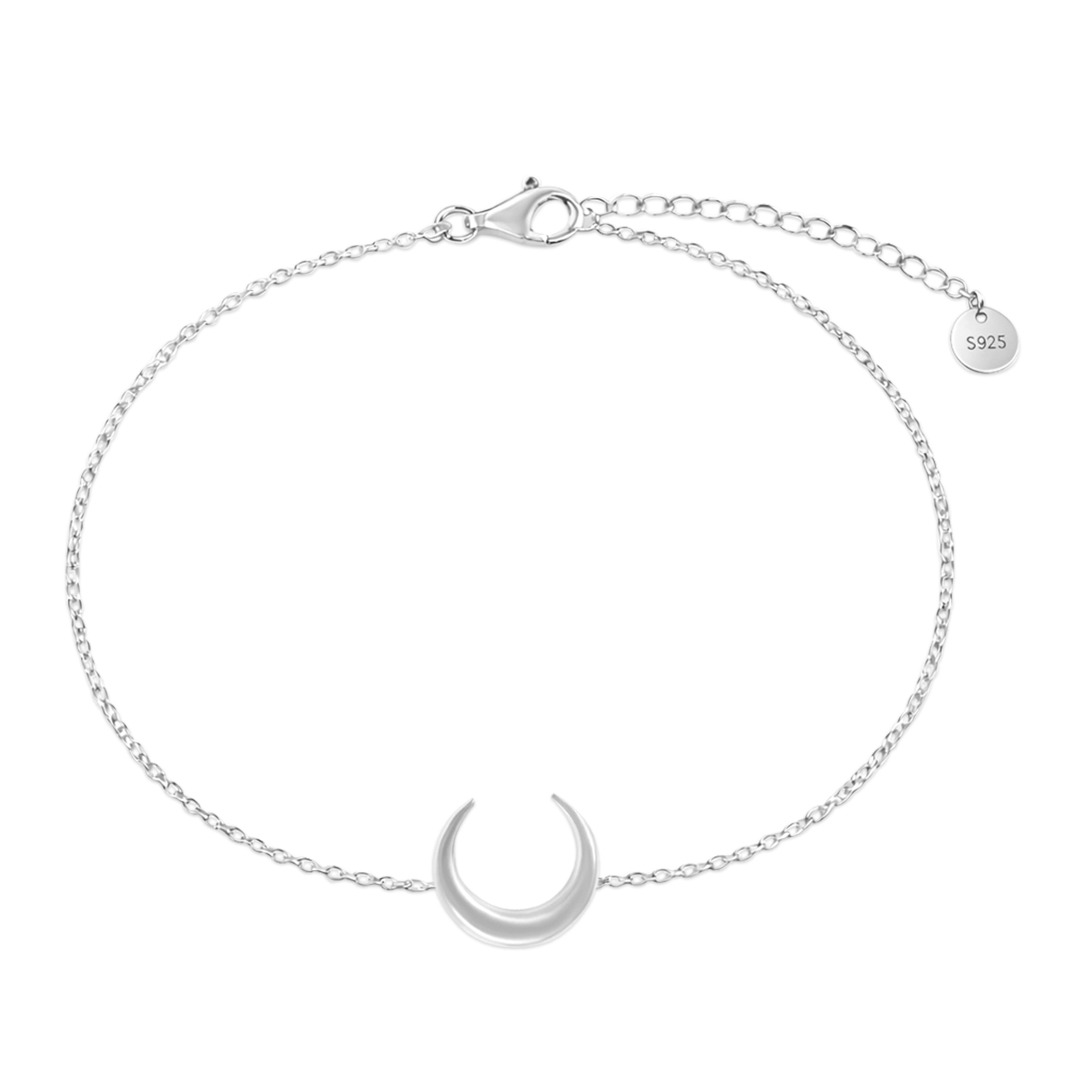 Bratara argint cu semiluna si pietre Zirconia Moonlight Charm