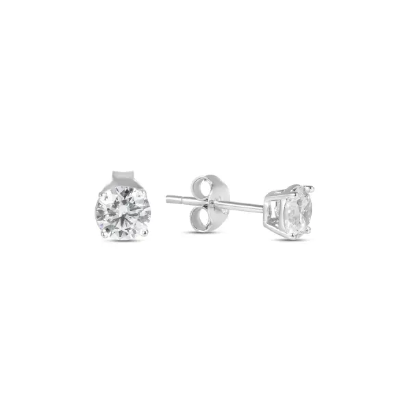 Cercei argint cu pietre Zirconia Classic Spark Studs