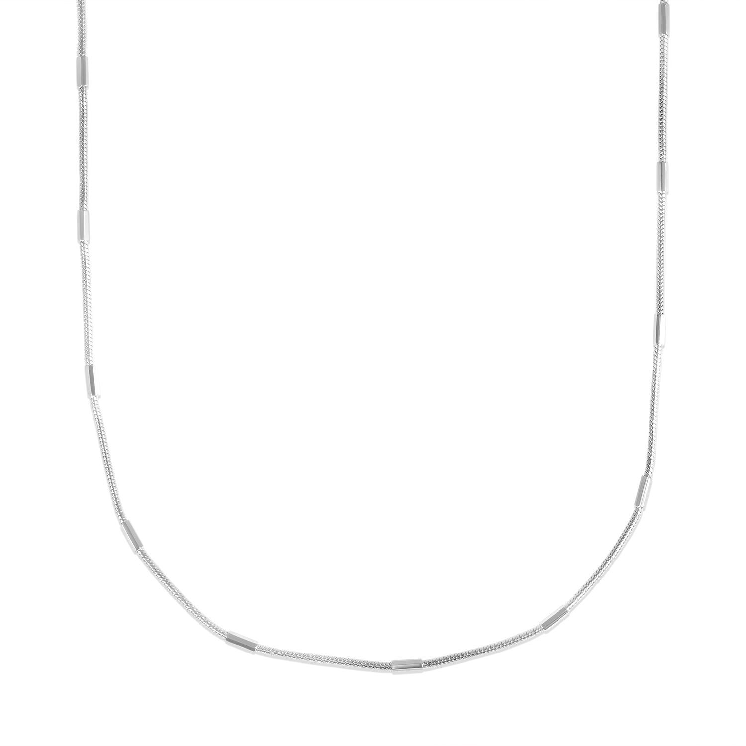 Lant de argint cu design fin si cilindru Elegant Line