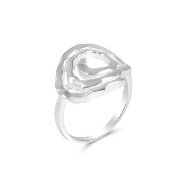 Inel argint dama cu model spiralat si volum artistic Spiral Form