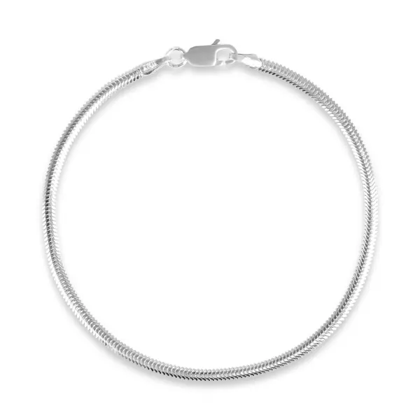 Bratara argint cu zale fine Soft Chain Elegance