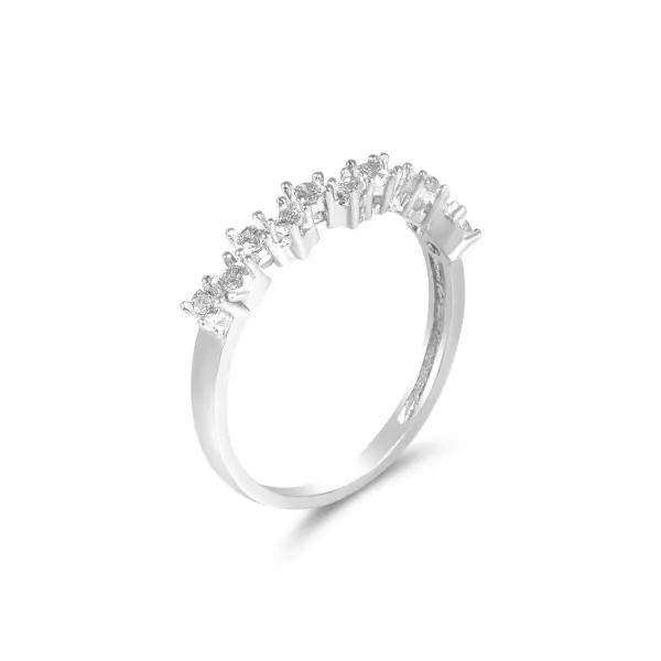 Inel argint dama cu ramura pavata cu pietre Zirconia Crystal Branch Elegance