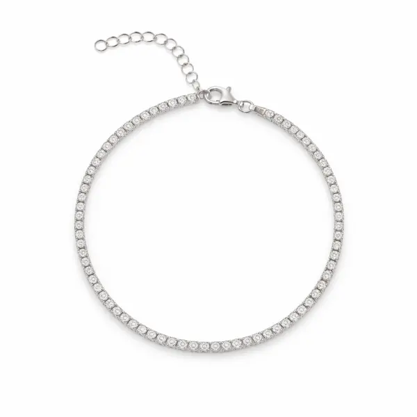 Bratara argint tennis cu pietre Zirconia Elegant Sparkle Line