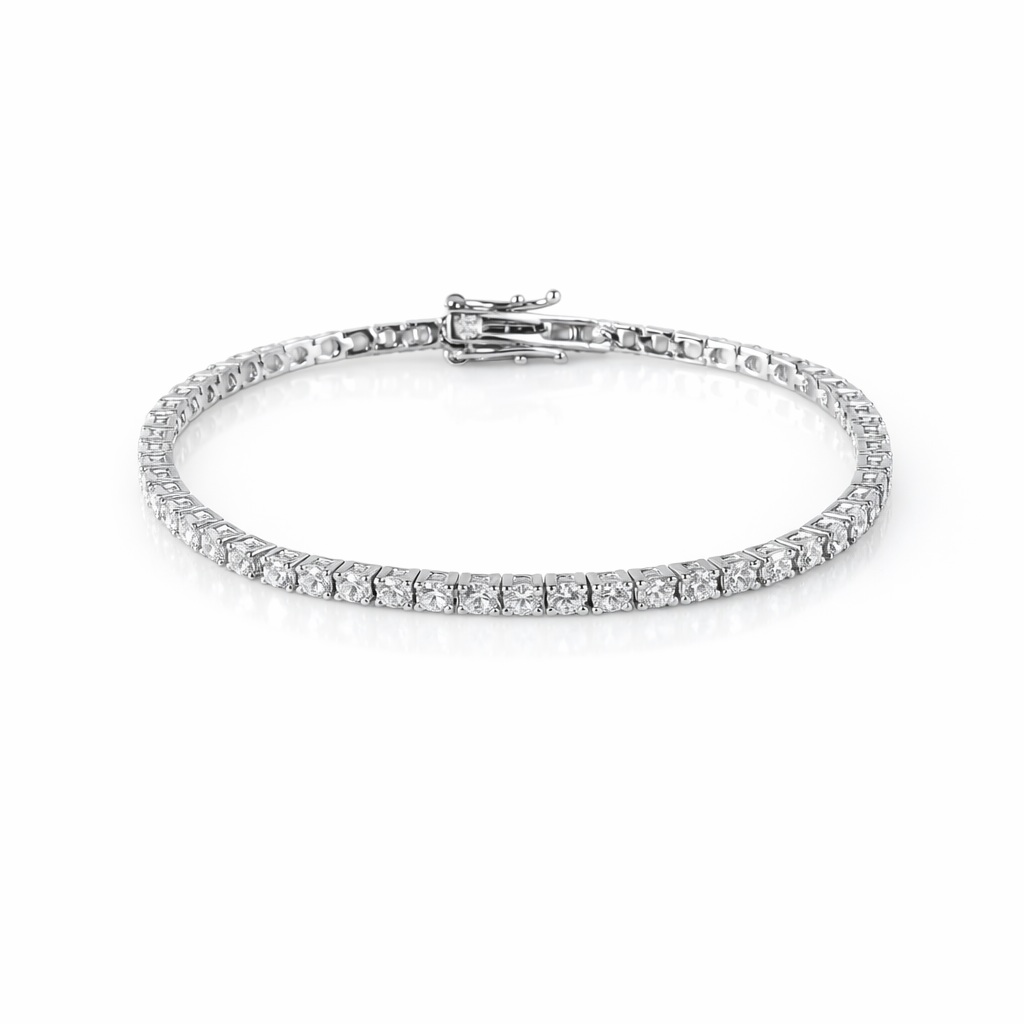 Bratara argint tennis cu pietre Zirconia Brilliant Flow